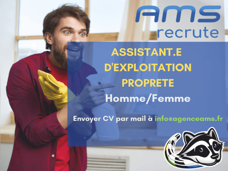 Recrutement Assistant d’Exploitation Propreté (H/F)